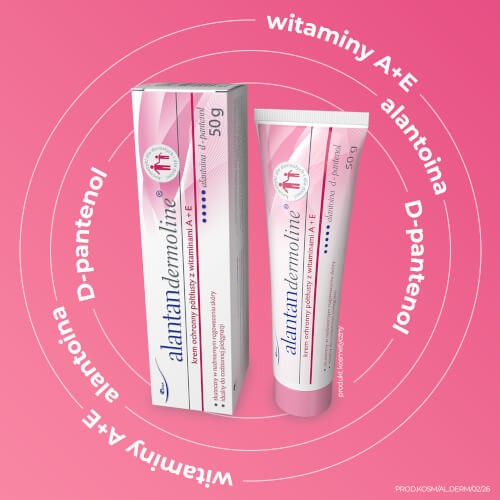 Zdjęcie produktu - 2 Alantandermoline Krem ochronny p&oacute;łtłusty z witaminami A+E, 50g