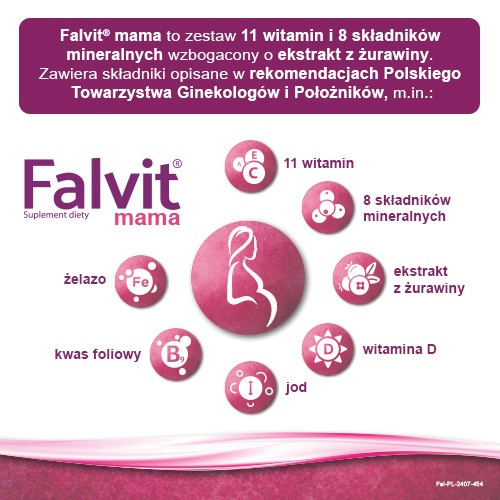 Zdjęcie produktu - 3 FALVIT mama, 60tabletek