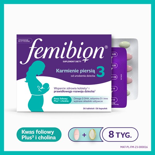Zdjęcie produktu - 5 Femibion 3 Karmienie Piersią, 56tabl. + 56kaps.