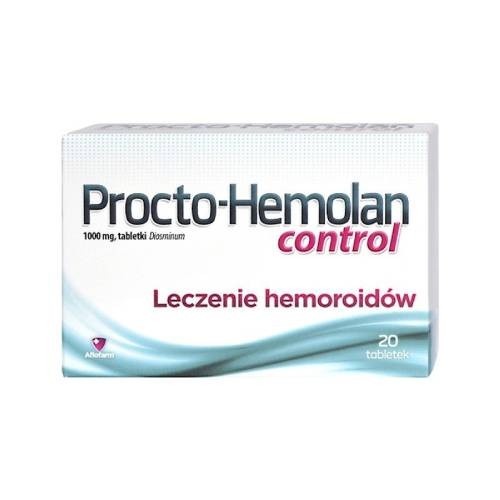 Zdjęcie produktu - 0 PROCTO-HEMOLAN Control tabletki - 20 sztuk