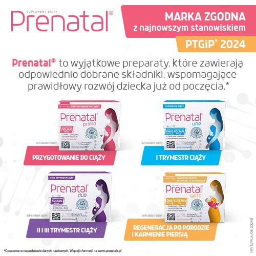 Zdjęcie produktu - 4 Prenatal Lakto: 30 kapsułek Prenatal Lakto 1 + 30 kapsułek Prenatal Lakto 2
