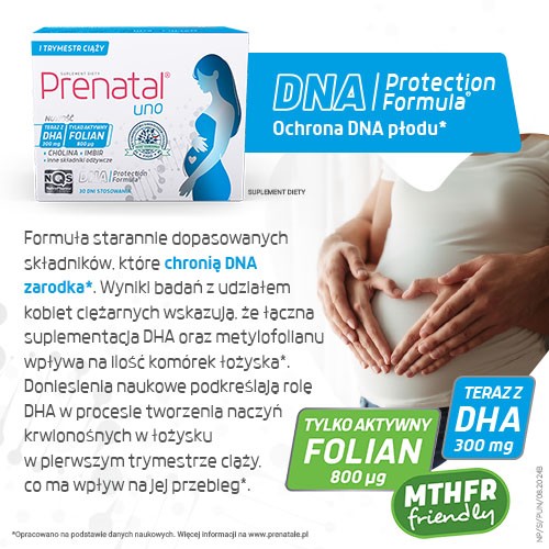 Zdjęcie produktu - 4 Prenatal Uno 30kaps. witaminowo-mineralnych + 30kaps. DHA