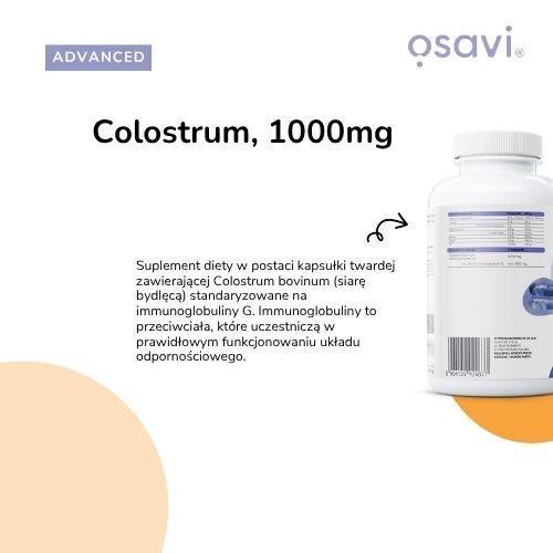 Zdjęcie produktu - 2 Osavi Colostrum 1000 mg, 120 kaps.
