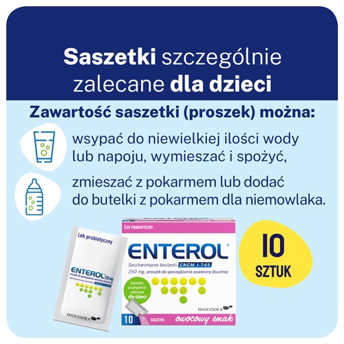 Zdjęcie produktu - 4 ENTEROL 250 mg x 10 saszetek