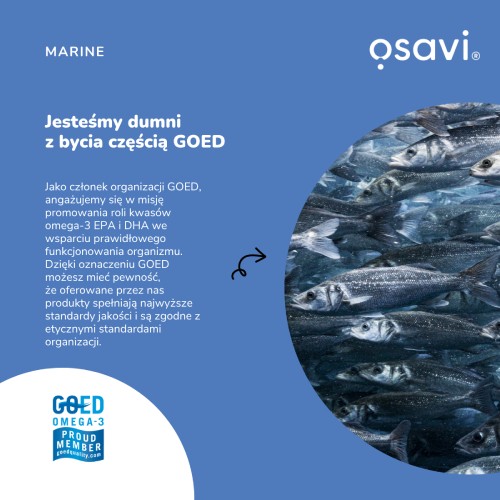 Zdjęcie produktu - 3 OSAVI Marine Tran norweski Kids 500mg Omega 3 cytrynowy, 250 ml