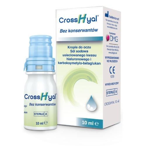 Zdjęcie produktu - 5 CrossHyal Krople do oczu nawilżająco-powlekające, 10ml