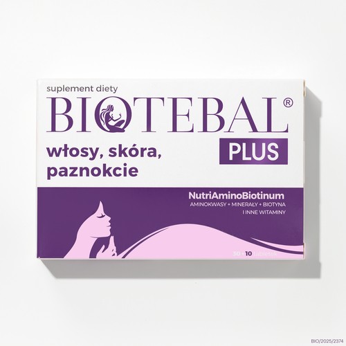 Zdjęcie produktu - 1 BIOTEBAL Plus Włosy, sk&oacute;ra, paznokcie, 40 tabl.