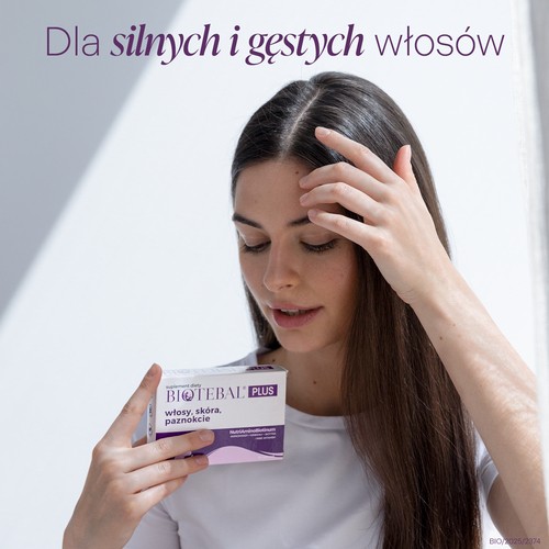 Zdjęcie produktu - 3 BIOTEBAL Plus Włosy, sk&oacute;ra, paznokcie, 40 tabl.