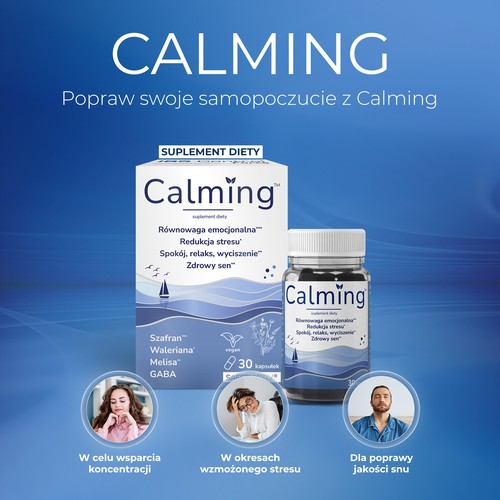 Zdjęcie produktu - 3 DOMOWA APTECZKA Calming, 30 kapsułek
