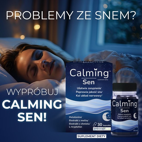 Miniaturka artykułu - #0 DOMOWA APTECZKA Calming Sen kapsułki twarde, 30 sztuk