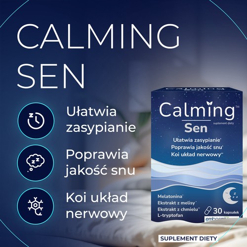 Miniaturka artykułu - #1 DOMOWA APTECZKA Calming Sen kapsułki twarde, 30 sztuk