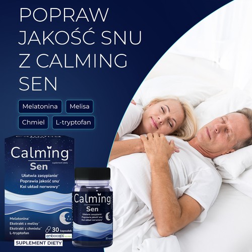 Zdjęcie produktu - 2 DOMOWA APTECZKA Calming Sen kapsułki twarde, 30 sztuk
