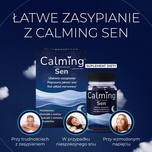 Zdjęcie produktu - 3 DOMOWA APTECZKA Calming Sen kapsułki twarde, 30 sztuk