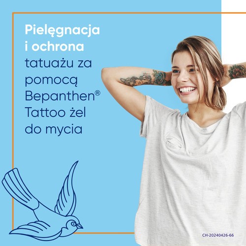 Miniaturka artykułu - #0 Bepanthen Tattoo Żel do mycia wytatuowanej sk&oacute;ry, 200ml