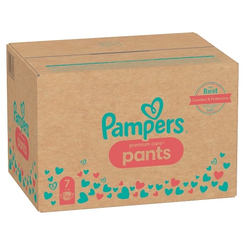 Zdjęcie produktu - 5 Pampers Premium Care Pieluchomajtki, rozmiar 7 XXL 17kg+, 80 sztuk