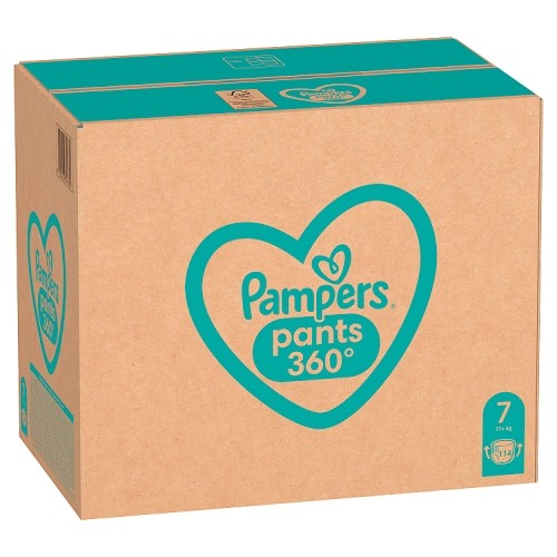 Zdjęcie produktu - 6 Pampers Pants Pieluchomajtki rozmiar 7 XXL 17kg+, 114 sztuk