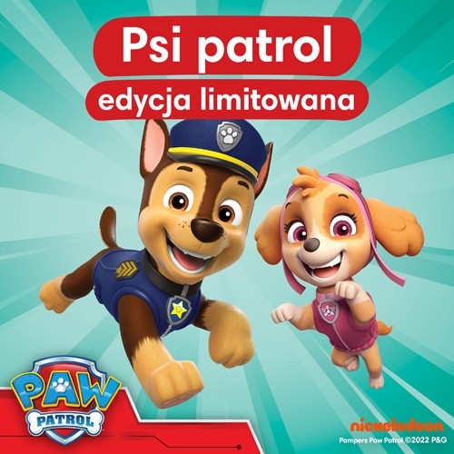 Zdjęcie produktu - 2 Pampers Pants Psi Patrol Pieluchomajtki rozmiar 4 (9-15 kg), 72szt.