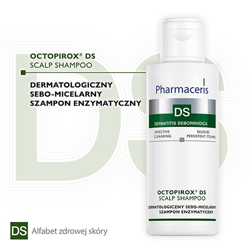 Miniaturka artykułu - #0 PHARMACERIS DS Octopirox Szampon Enzymatyczny, 125ml