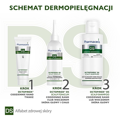 Zdjęcie produktu - 3 PHARMACERIS DS Octopirox Szampon Enzymatyczny, 125ml