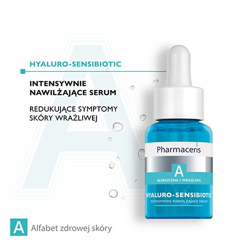 Miniaturka artykułu - #0 PHARMACERIS A HYALURO-SENSIBIOTIC intensywnie nawilżające serum redukujące symptomy sk&oacute;ry wrażliwej, 30ml