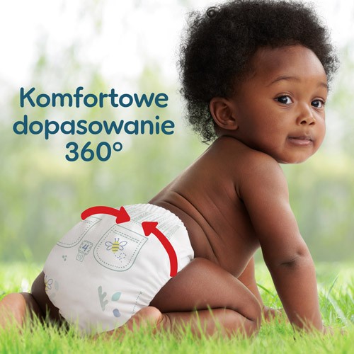 Miniaturka artykułu - #1 Pampers Harmonie Baby Pieluchomajtki rozmiar 4 9kg-15kg, 168 sztuk