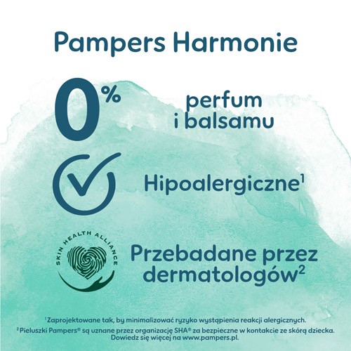 Zdjęcie produktu - 2 Pampers Harmonie Baby Pieluchomajtki rozmiar 4 9kg-15kg, 168 sztuk