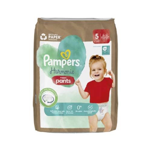 Zdjęcie produktu - 3 Pampers Harmonie Baby Pieluchomajtki rozmiar 5 12kg-17kg, 20 sztuk