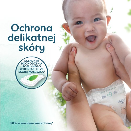 Miniaturka artykułu - #1 Pampers Harmonie Pieluszki rozmiar 2 4-8kg, 204 sztuki