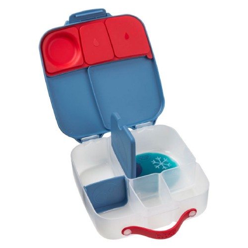 Miniaturka artykułu - #0 B.BOX Duży lunchbox z przegr&oacute;dkami Blue Blaze, 1 szt.