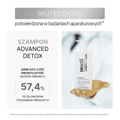 Zdjęcie produktu - 4 BIOVAX Trychologic Advanced Detox Szampon do włos&oacute;w i sk&oacute;ry głowy, 200 ml