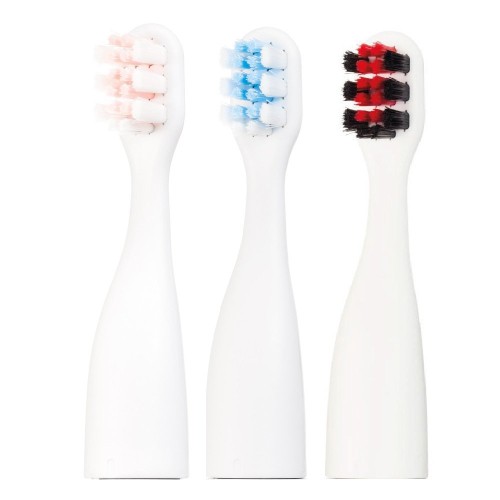 Zdjęcie produktu - 0 VITAMMY SMILE Końc&oacute;wki do szczoteczki sonicznej dla dzieci 3+ zestaw: miś polarny, czarny kot, pies, 3 szt.