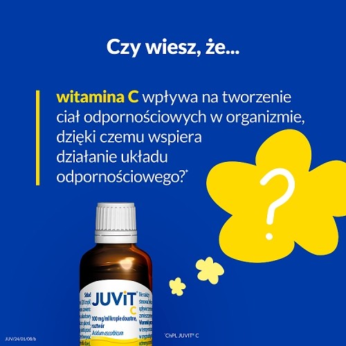Zdjęcie produktu - 3 JUVIT C Krople, 40 ml - lek z witaminą C