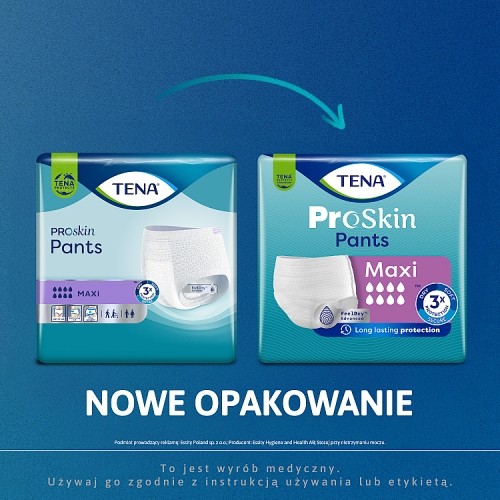Zdjęcie produktu - 4 TENA PANTS ProSkin Maxi Majtki chłonne M, 10 szt.