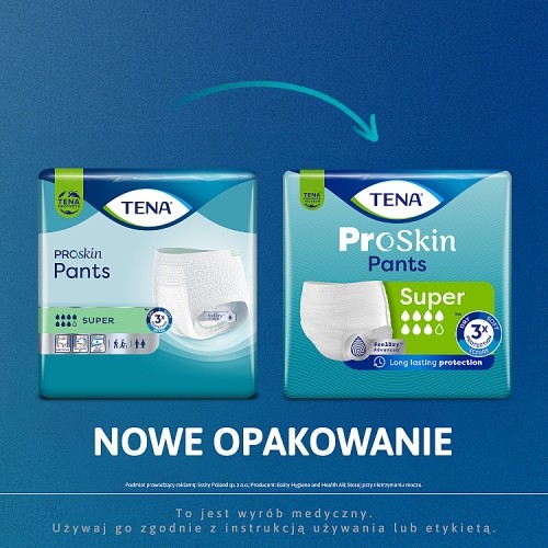 Zdjęcie produktu - 4 TENA PANTS ProSkin Super Majtki chłonne M, 30 szt.