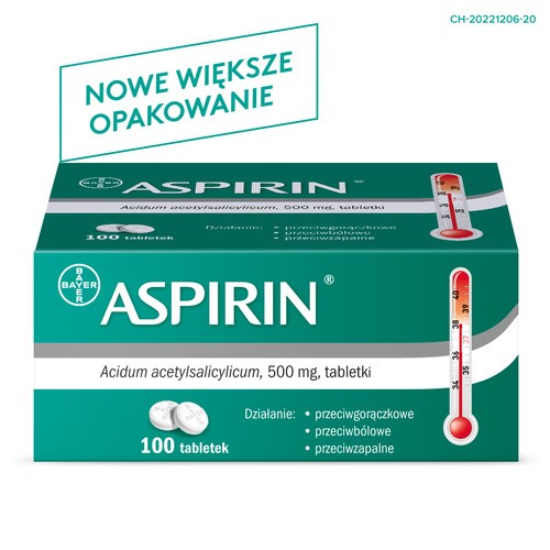 Zdjęcie produktu - 6 ASPIRIN 500mg, 100 tabletek