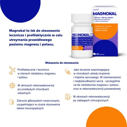 Zdjęcie produktu - 2 Asparaginian MagnoKal, 50 tabletek