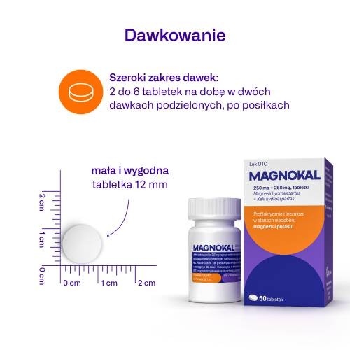 Zdjęcie produktu - 5 Asparaginian MagnoKal, 50 tabletek