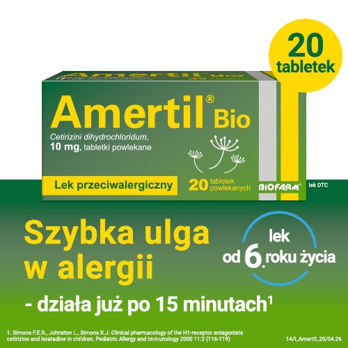 Miniaturka artykułu - #0 Amertil Bio 10mg, 20tabl.powl.