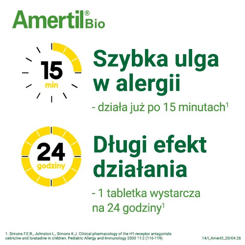 Zdjęcie produktu - 2 Amertil Bio 10mg, 20tabl.powl.