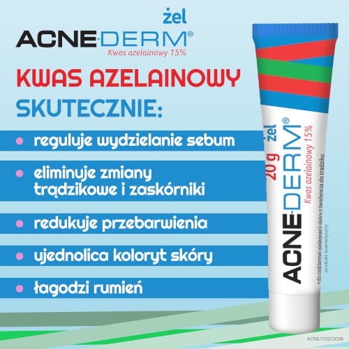 Zdjęcie produktu - 2 ACNE-DERM żel, 20g