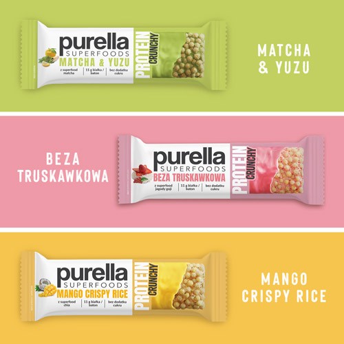 Zdjęcie produktu - 5 PURELLA Protein Bar Baton proteinowy chrupiące ciasteczko, 45g