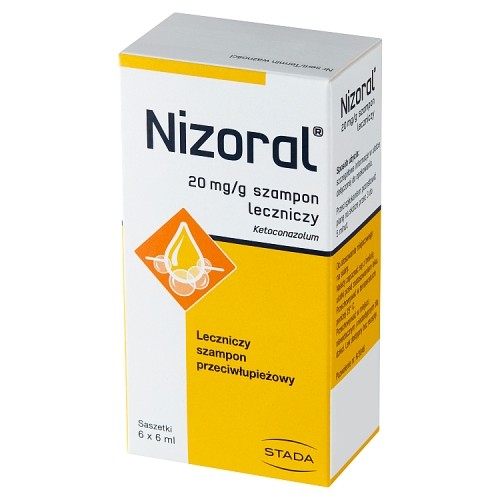 Miniaturka artykułu - #1 Nizoral 20mg/g szampon 6 ml - 6 saszetek