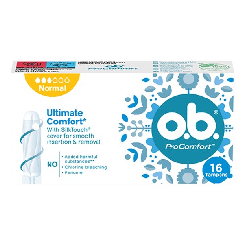Miniaturka artykułu - #0 O.B. ProComfort Tampony Normal, 16 szt.