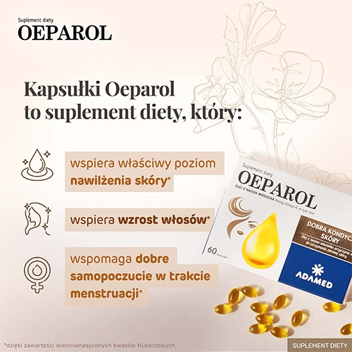 Miniaturka artykułu - #1 OEPAROL olej z nasion wiesiołka, 60 kaps.