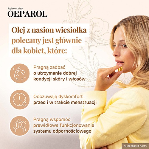 Zdjęcie produktu - 3 OEPAROL olej z nasion wiesiołka, 60 kaps.