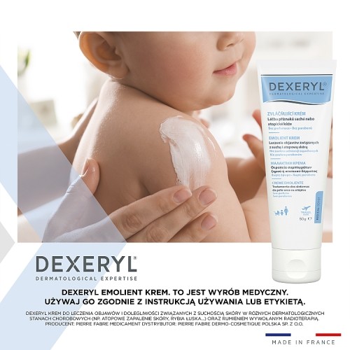 Miniaturka artykułu - #1 DEXERYL Emolient Krem do sk&oacute;ry suchej i atopowej, 50g
