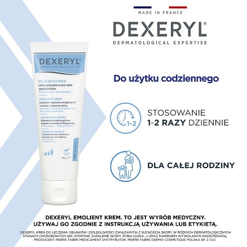 Zdjęcie produktu - 2 DEXERYL Emolient Krem do sk&oacute;ry suchej i atopowej, 50g