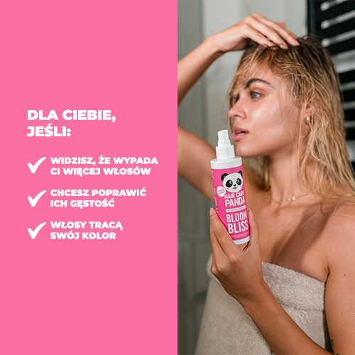Miniaturka artykułu - #1 HAIR CARE PANDA Bloom Bliss wcierka do sk&oacute;ry głowy przeciw wypadaniu, 200ml