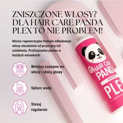 Miniaturka artykułu - #0 Noble Health Hair Care Panda Szampon Plex regenerujący i wzmacniający, 300 ml