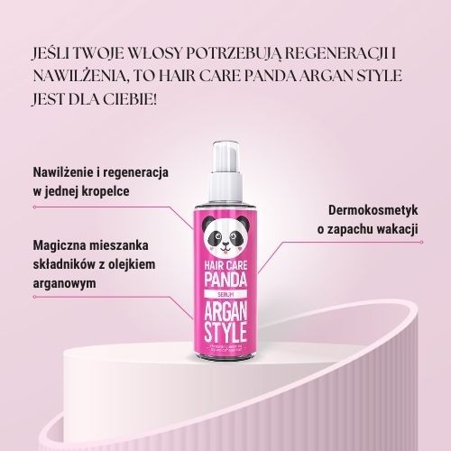Miniaturka artykułu - #1 Noble Health Hair Care Panda Argan Style serum nawilżające do włos&oacute;w, 50 ml